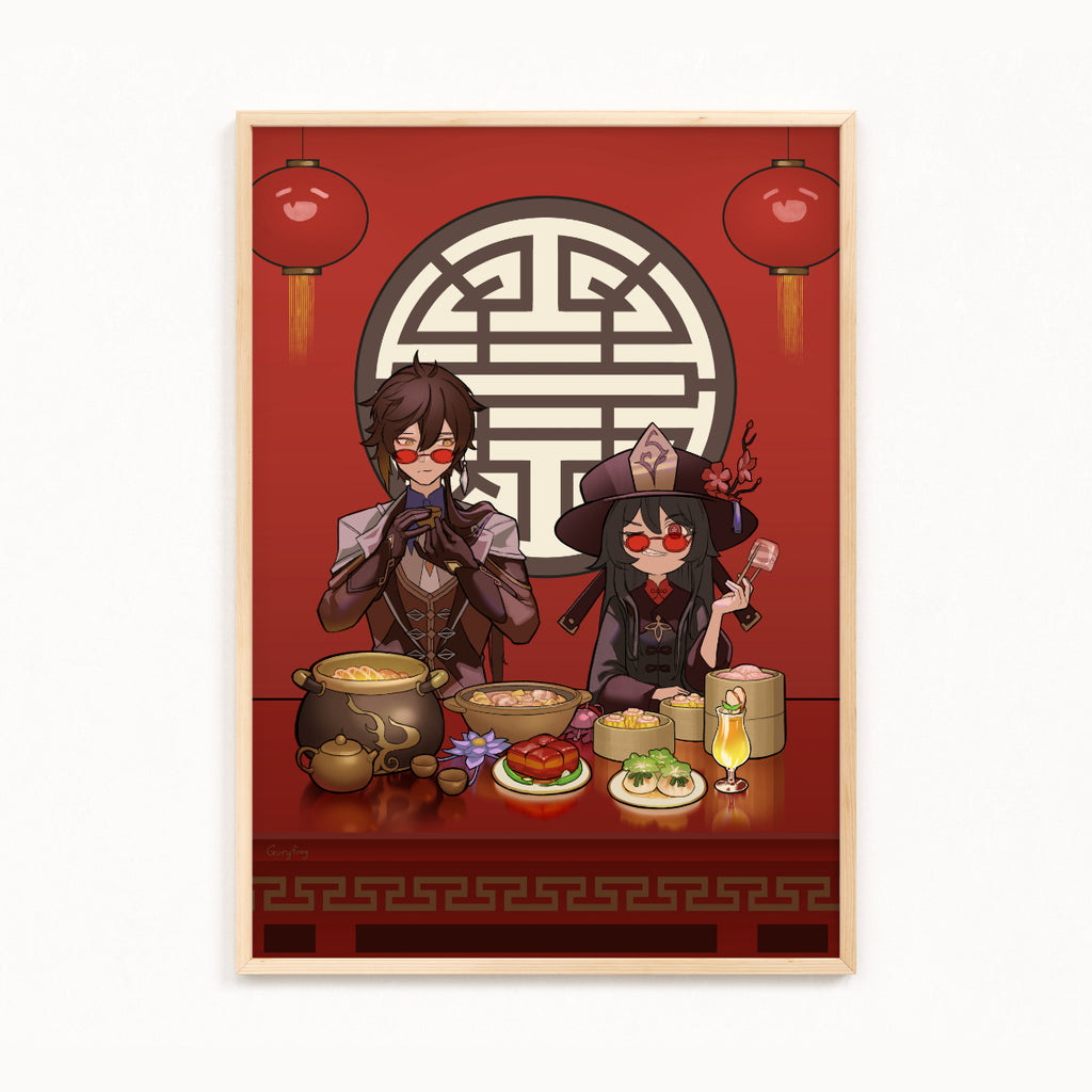 Zhongli and Hu Tao